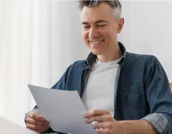 Homeowner reviewing a solar agreement for termination; SCRC provides freedom through permanent cancellation of solar contracts and leases.