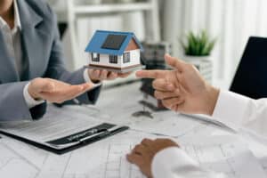 Homeowners discussing their solar contract cancellation options with Solar Cancellation Resource Center.