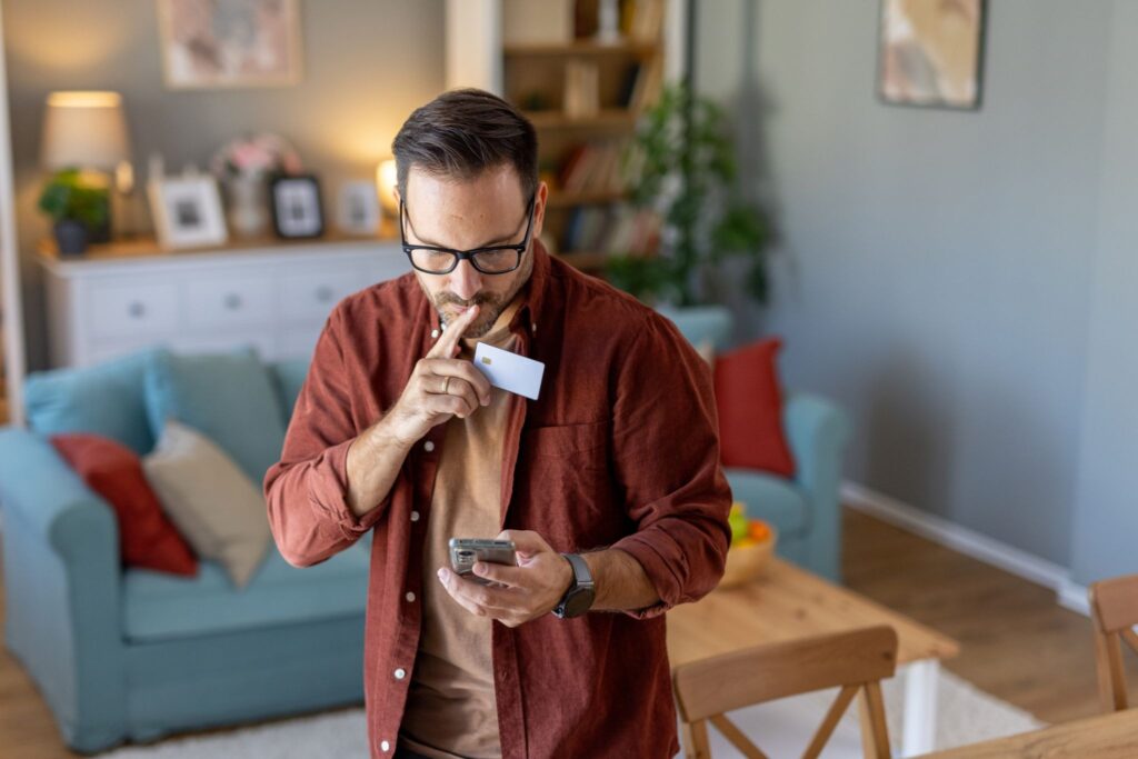 A homeowner getting ready to call Solar Cancellation Resource Center to help get him out of his solar contract and discuss his options.